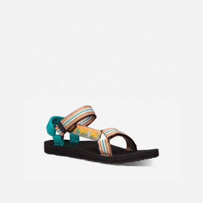 Orange Flower Teva Original Universal Women's Sandals | TU65O5Q