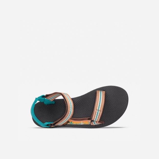 Orange Flower Teva Original Universal Women's Sandals | TU65O5Q