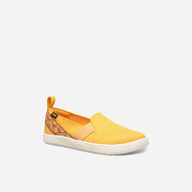 Orange Flower Teva Voya Slip On Women's Slip Ons | L1CI3CS