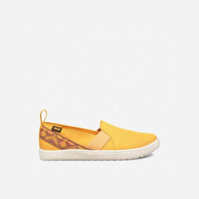 Orange Flower Teva Voya Slip On Women\'s Slip Ons | L1CI3CS