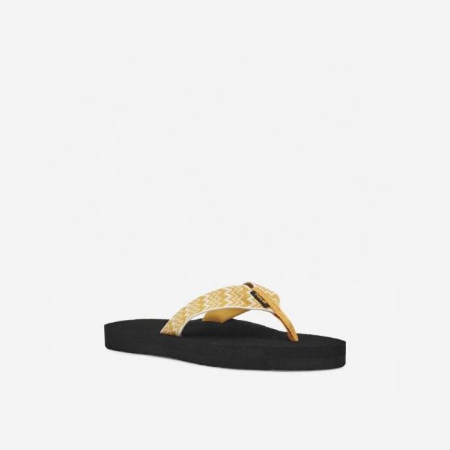 Orange Gold Teva Mush II Women's Flip Flops | 3L26Q9K