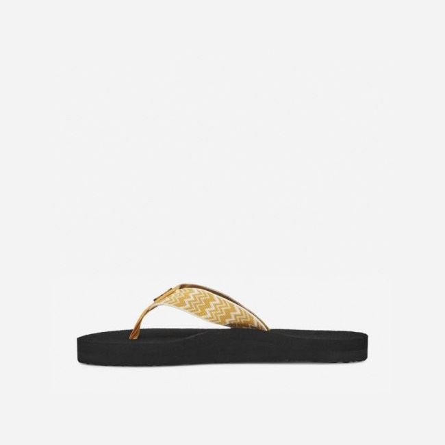 Orange Gold Teva Mush II Women's Flip Flops | 3L26Q9K