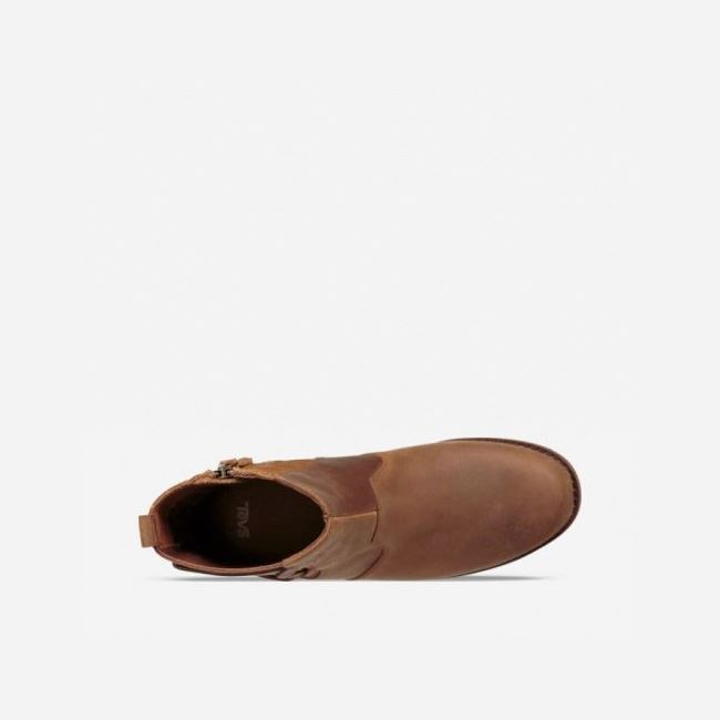 Pecan Teva Ellery Ankle Waterproof Women's Shoes | XYXYUAX