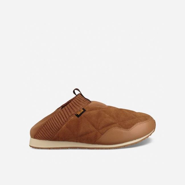 Pecan Teva Ember Moc Shearling Men's Slip Ons | IZE8F5B