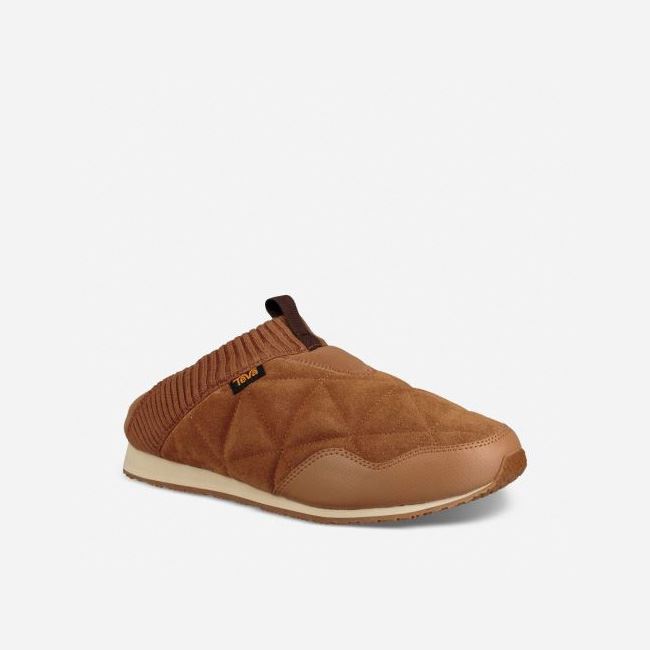 Pecan Teva Ember Moc Shearling Men's Slip Ons | IZE8F5B