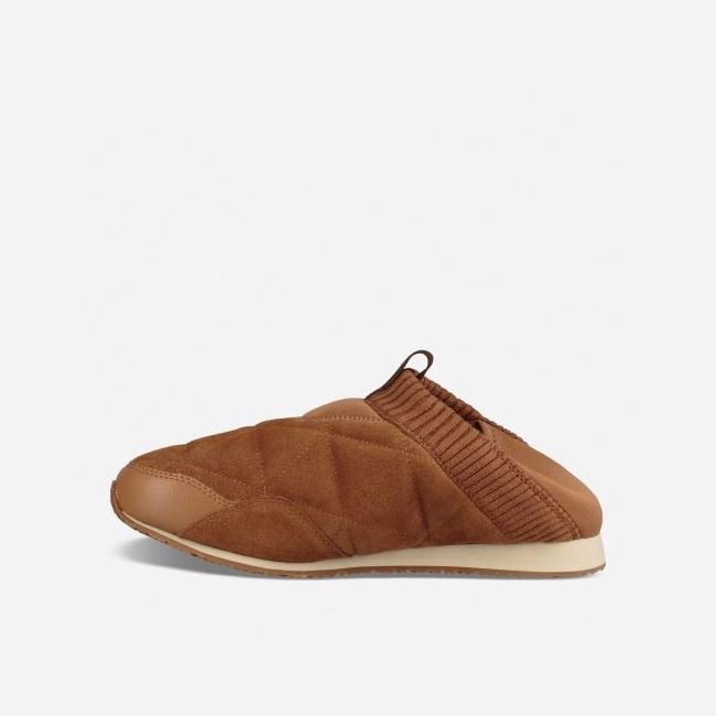 Pecan Teva Ember Moc Shearling Men's Slip Ons | IZE8F5B