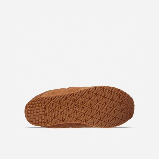 Pecan Teva Ember Moc Shearling Men's Slip Ons | IZE8F5B