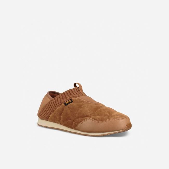 Pecan Teva Ember Moc Shearling Women's Slip Ons | 95RQP5R