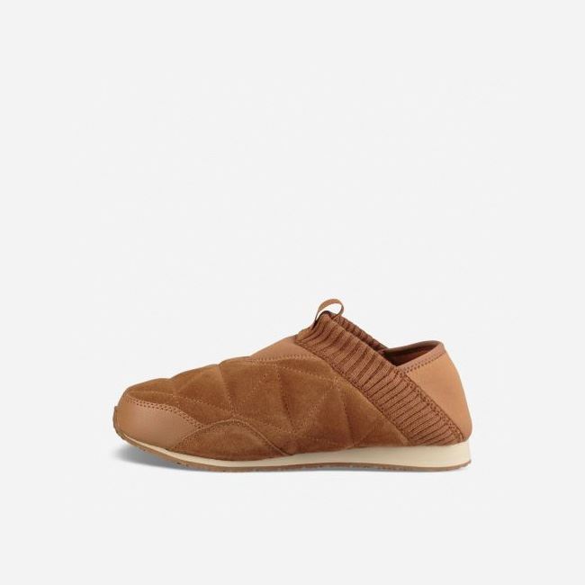 Pecan Teva Ember Moc Shearling Women's Slip Ons | 95RQP5R