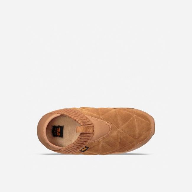 Pecan Teva Ember Moc Shearling Women's Slip Ons | 95RQP5R