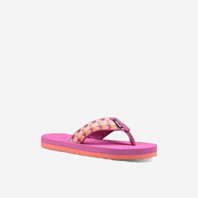 Pink Teva Mush II Kids' Flip Flops | M35P75P