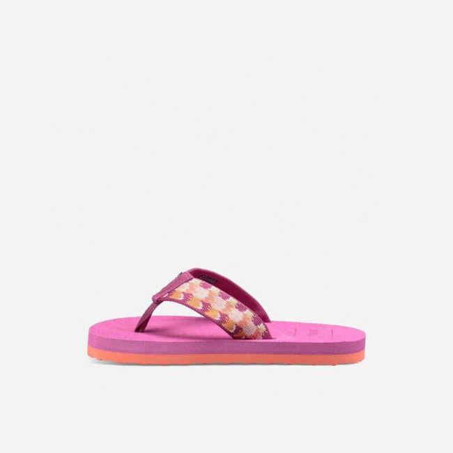 Pink Teva Mush II Kids' Flip Flops | M35P75P