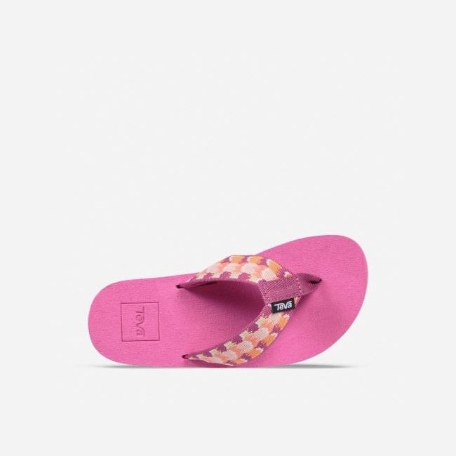 Pink Teva Mush II Kids' Flip Flops | M35P75P