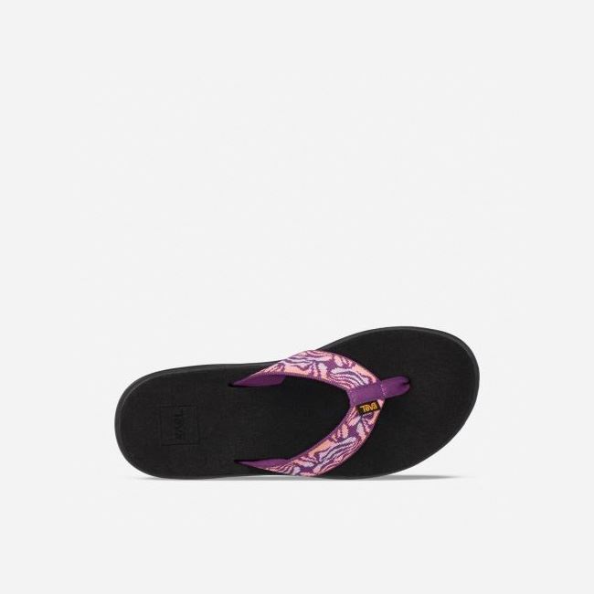 Pink Teva Voya Women's Flip Flops | 21XAKPF