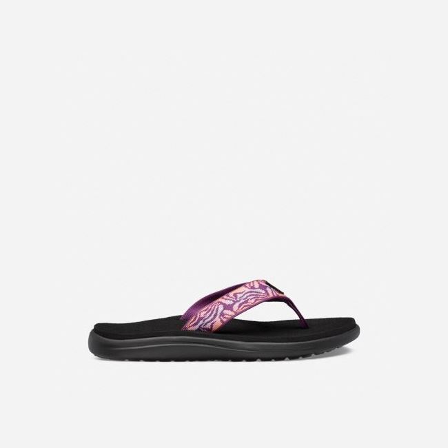 Pink Teva Voya Women\'s Flip Flops | 21XAKPF