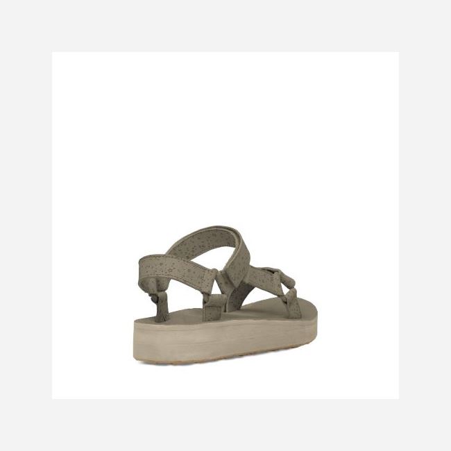 Plaza Taupe Teva Midform Universal Star Women's Flatforms | URHAHWZ