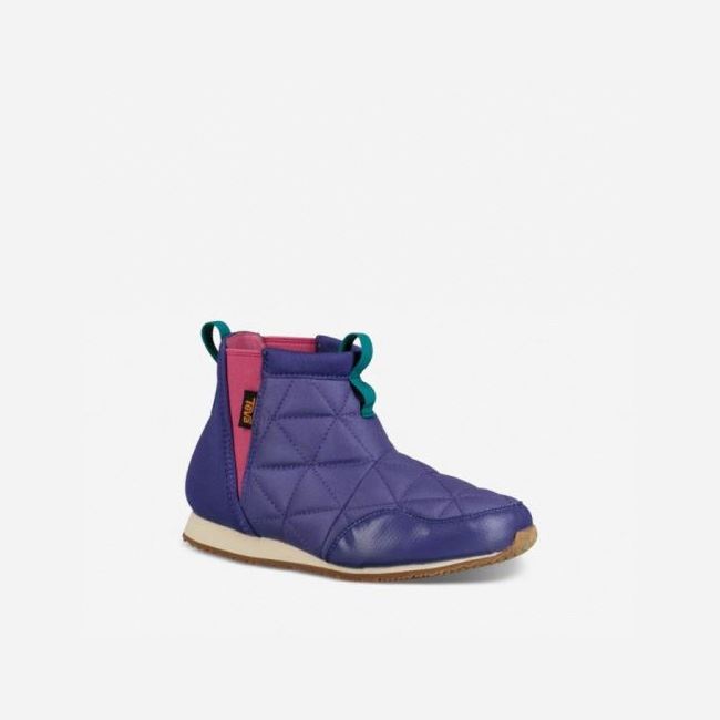 Purple Teva Ember Mid Kids' Shoes | 4UKRDLQ