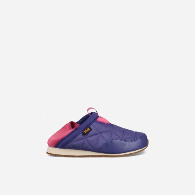 Purple Teva Ember Moc Kids' Slippers | UVWTS6L