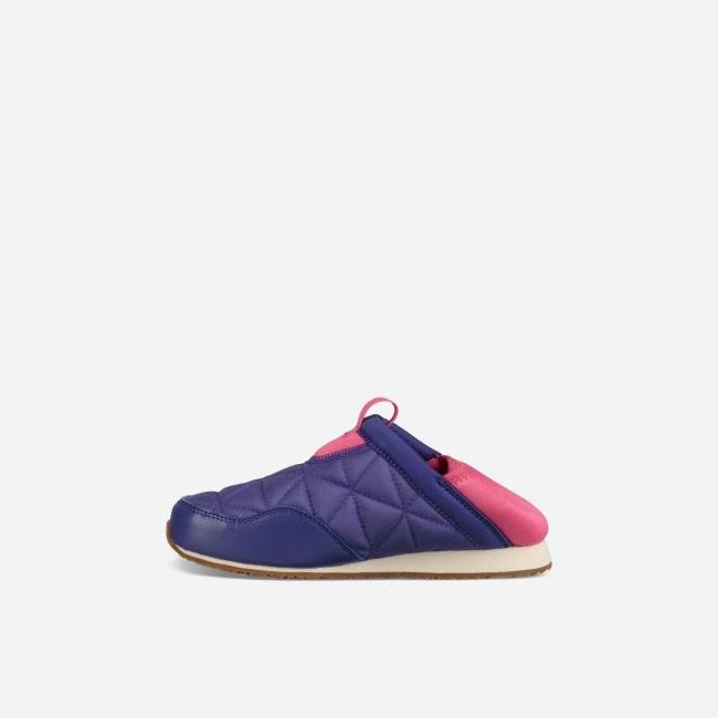 Purple Teva Ember Moc Kids' Slippers | UVWTS6L