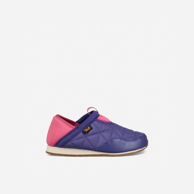 Purple Teva Ember Moc Kids\' Slippers | UVWTS6L