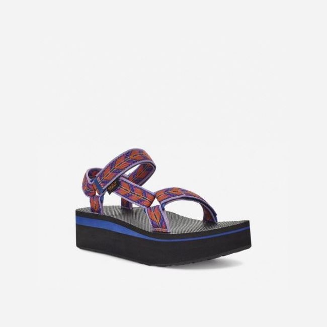 Purple Teva Flatform Universal Women's Sandals | YHE3Z88