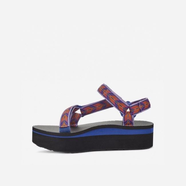 Purple Teva Flatform Universal Women's Sandals | YHE3Z88