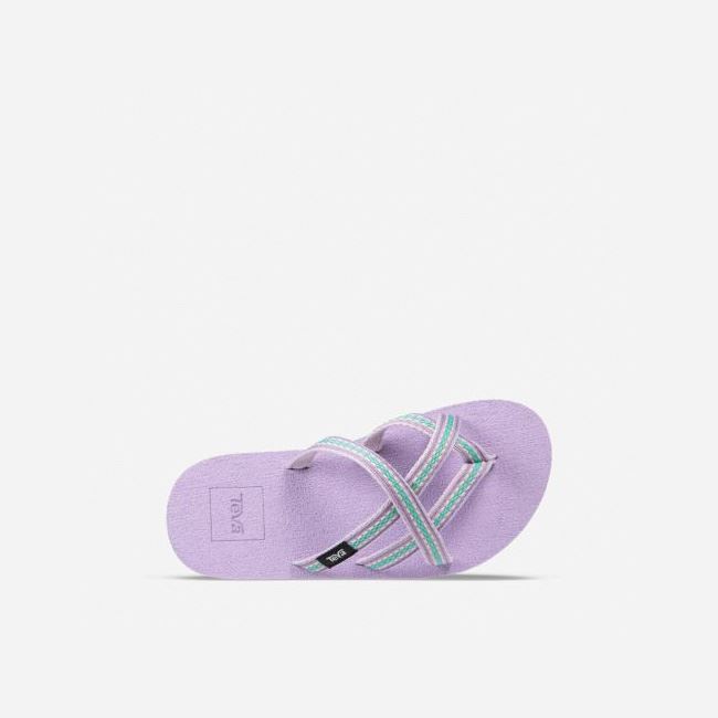 Purple Teva Olowahu Kids' Flip Flops | A0BSX4K