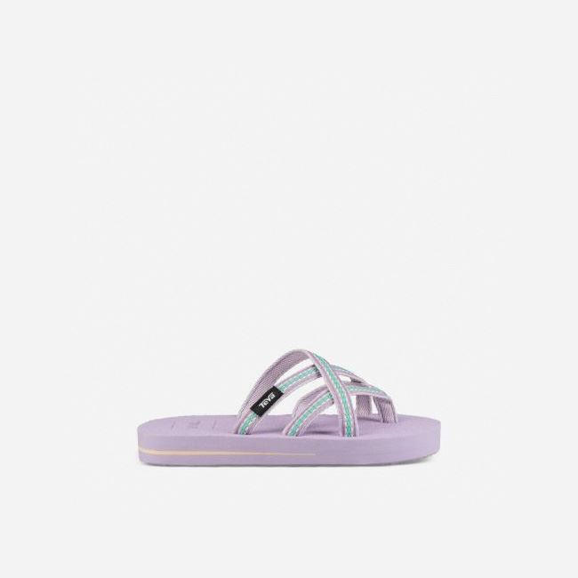 Purple Teva Olowahu Kids\' Flip Flops | A0BSX4K