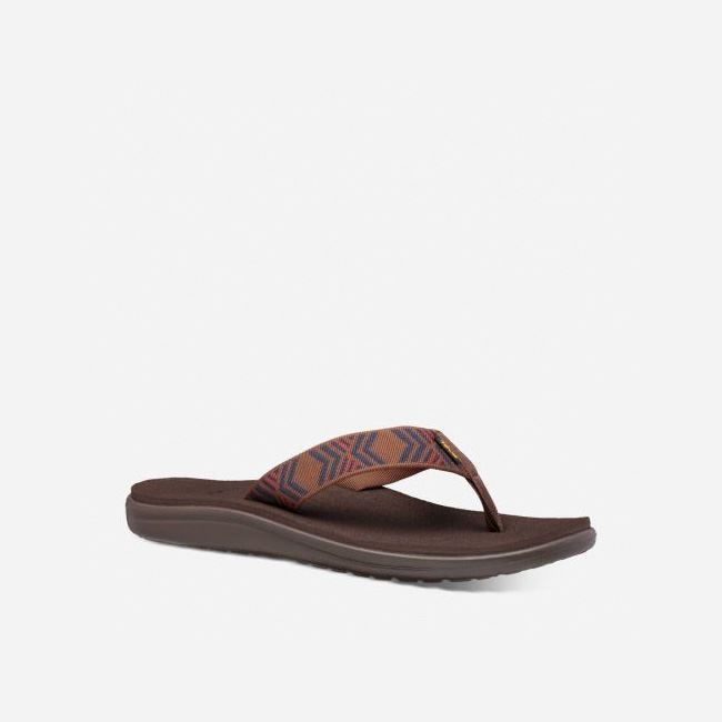 Quito Bison Teva Voya Flip Men's Sandals | XRZLMXU