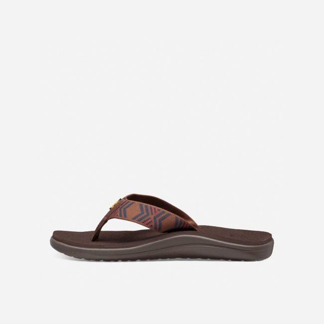 Quito Bison Teva Voya Flip Men's Sandals | XRZLMXU