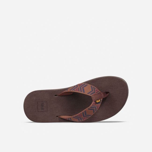 Quito Bison Teva Voya Flip Men's Sandals | XRZLMXU