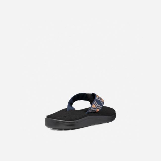 Quito Dark Denim Teva Voya Men's Flip Flops | H59W3WX