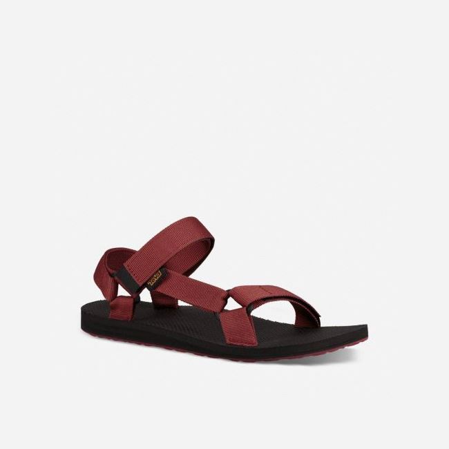 Red Dark Red Teva Original Universal Men's Sandals | MIF3RDQ