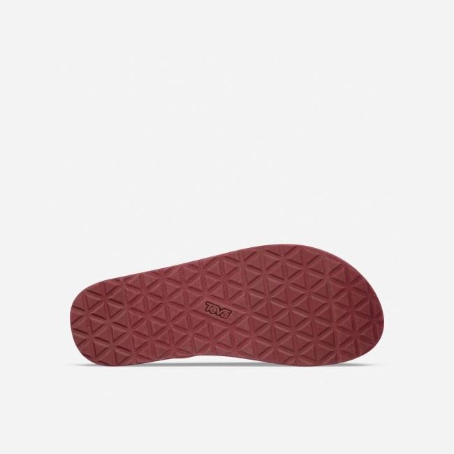 Red Dark Red Teva Original Universal Men's Sandals | MIF3RDQ