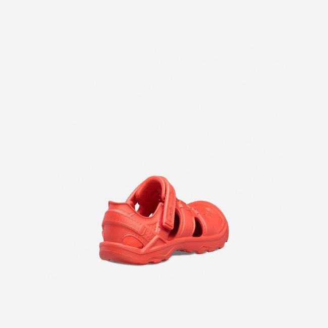 Red Teva Omnium Drift Kids' Slip Ons | TAFHUXC