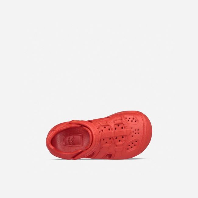 Red Teva Omnium Drift Kids' Slip Ons | TAFHUXC