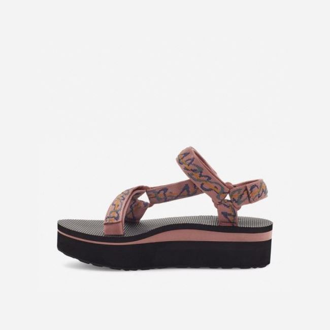 Rose Brown Teva Flatform Universal Women's Sandals | L838JIY