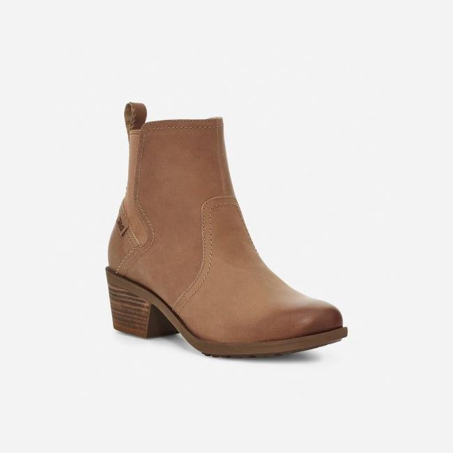 Sand Dune Teva Anaya Chelsea WP Women's Boots | YFWZLOO