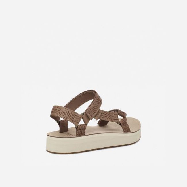 Sand Dune Teva Midform Universal Geometric Women's Flatforms | IMXLIN8