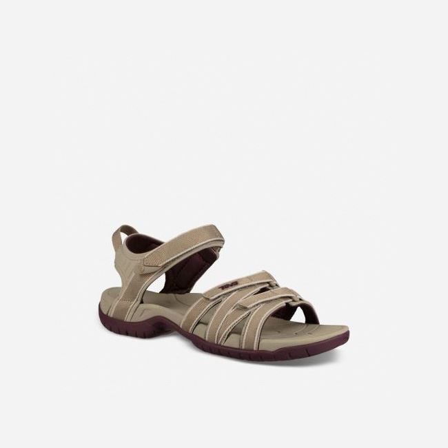 Valley Plaza Taupe / Vineyard Wine Teva Tirra Women's Sandals | 8R66I8P