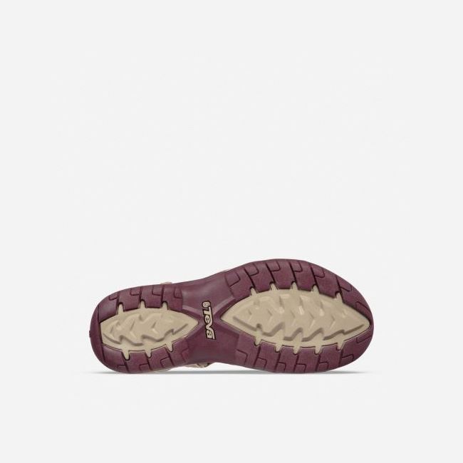 Valley Plaza Taupe / Vineyard Wine Teva Tirra Women's Sandals | 8R66I8P