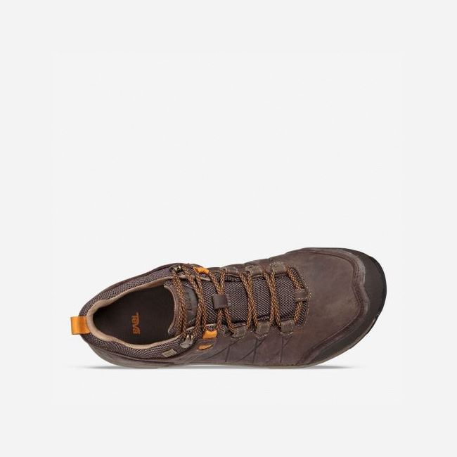 Walnut Teva Arrowood Riva WP Men's Lace Ups | MCRDZ9R