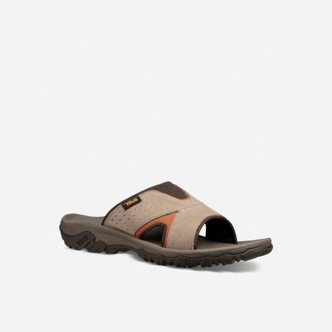 Walnut Teva Katavi 2 Slide Men's Sandals | XSX5JPU