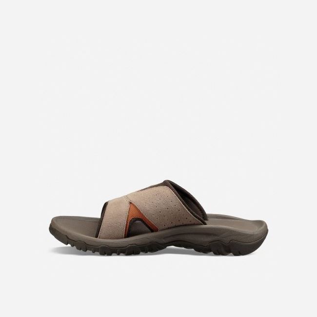 Walnut Teva Katavi 2 Slide Men's Sandals | XSX5JPU