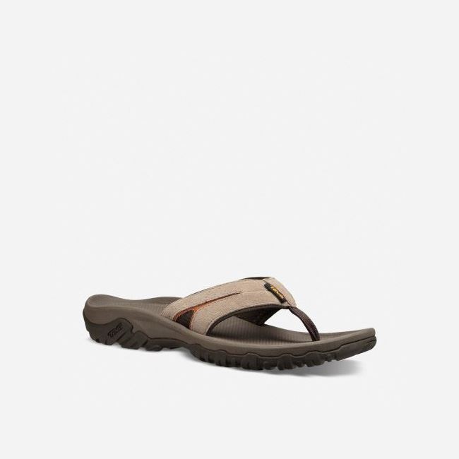 Walnut Teva Katavi 2 Thong Men's Sandals | 45Z7G4M