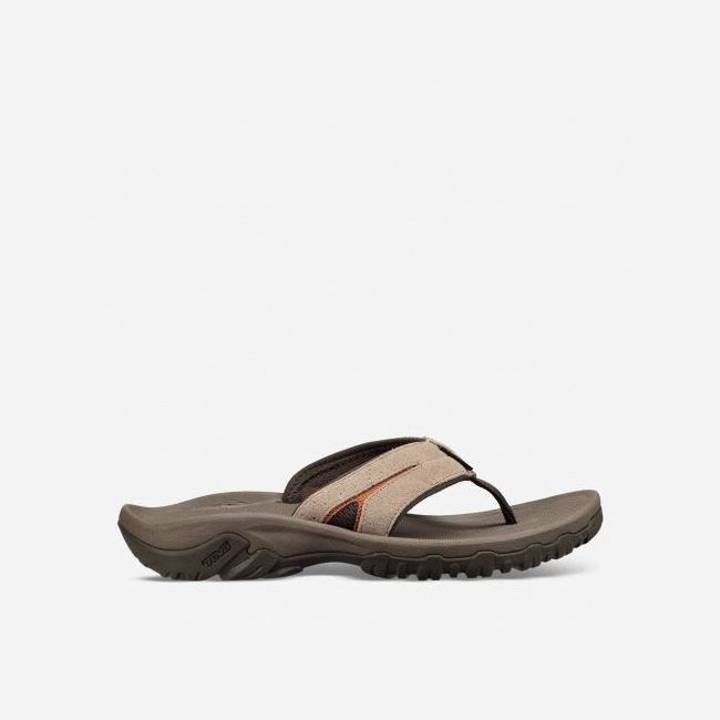 Walnut Teva Katavi 2 Thong Men\'s Sandals | 45Z7G4M