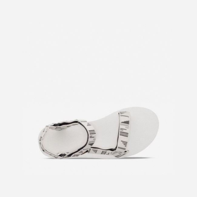 White Teva Flatform Universal Women's Sandals | L8E291F