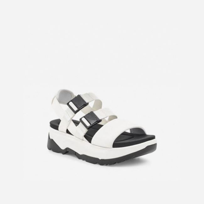 White Teva Jadito Slingback Women's Flatforms | EKXJVX2