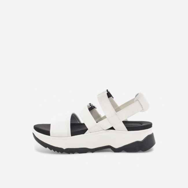 White Teva Jadito Slingback Women's Flatforms | EKXJVX2