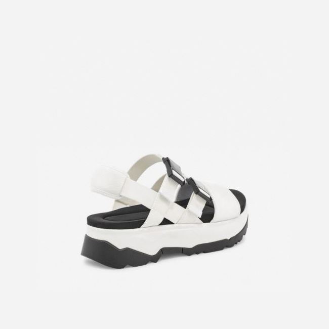 White Teva Jadito Slingback Women's Flatforms | EKXJVX2